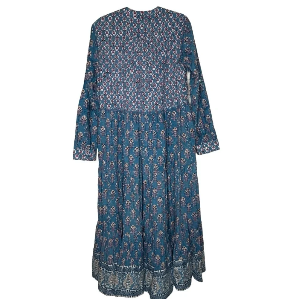 Oliphant Sky Blue Floral Maxi Dress - Picture 6 of 15